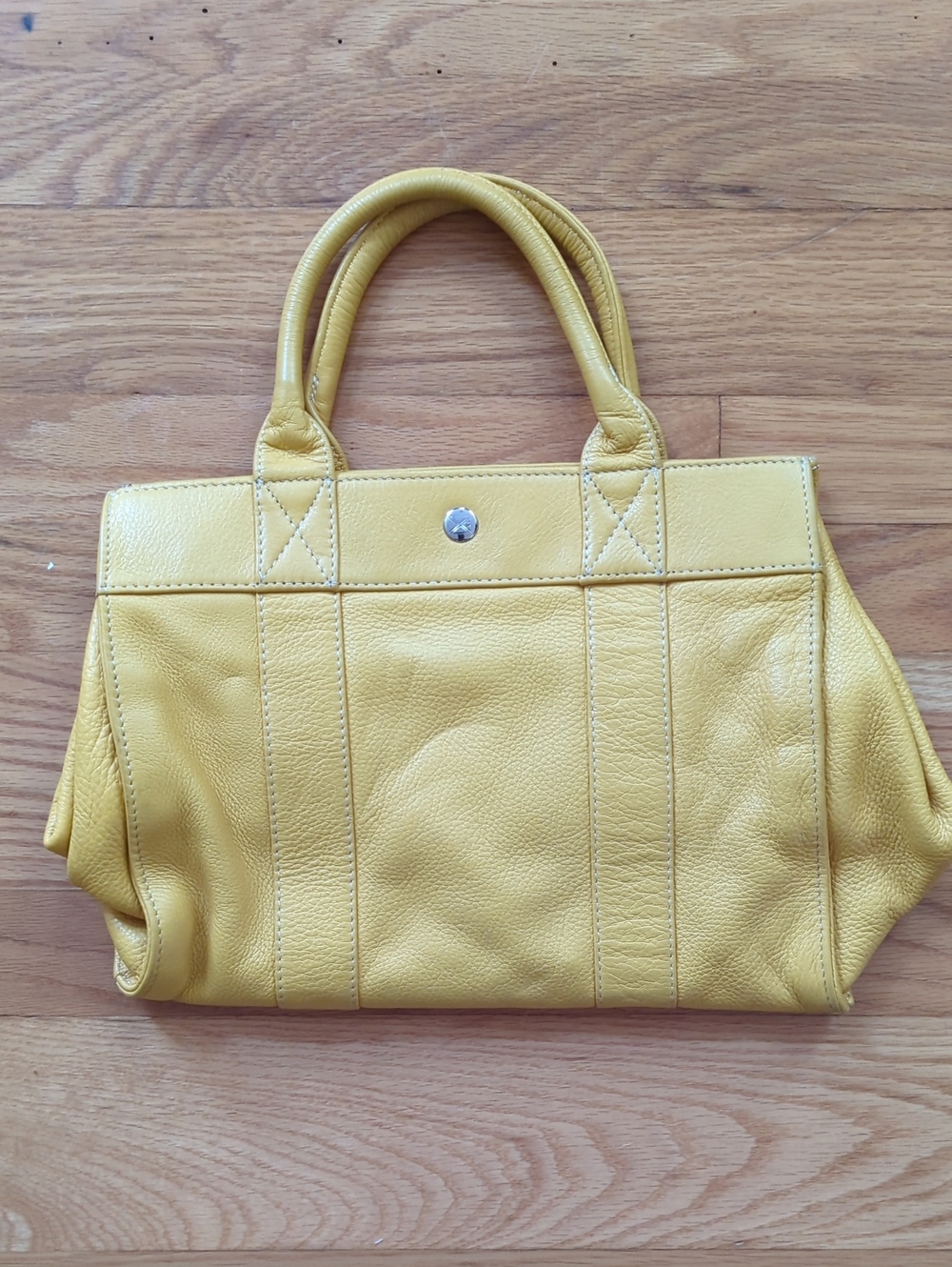Pallie Yellow Leather Tote Bag - Women